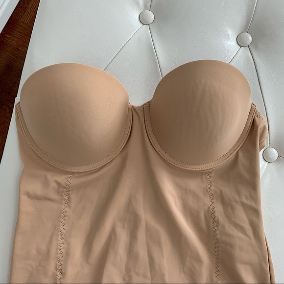 LA VIE EN ROSE | Beige intimâtes bodysuit size L - Picture 7 of 9